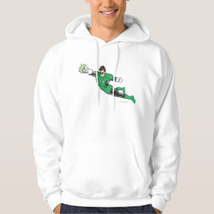 Grüne Laternen-Durchschläge Hoodie