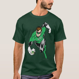 Grüne Laternen-Fliege vorwärts T-Shirt