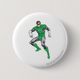 Grüne Laternen-Hocken Button