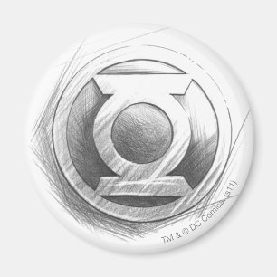 Grüne Laternen-Insignien Magnet