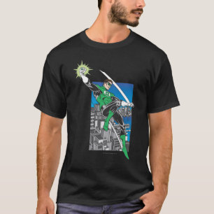 Grüne Laternen-Länder in der Stadt T-Shirt