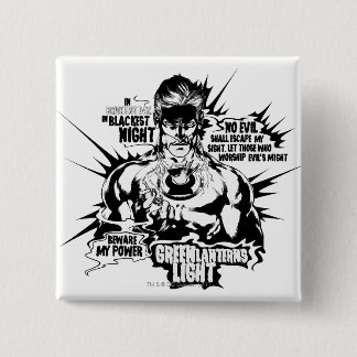 Grüne Laternen-Text-Collage Button