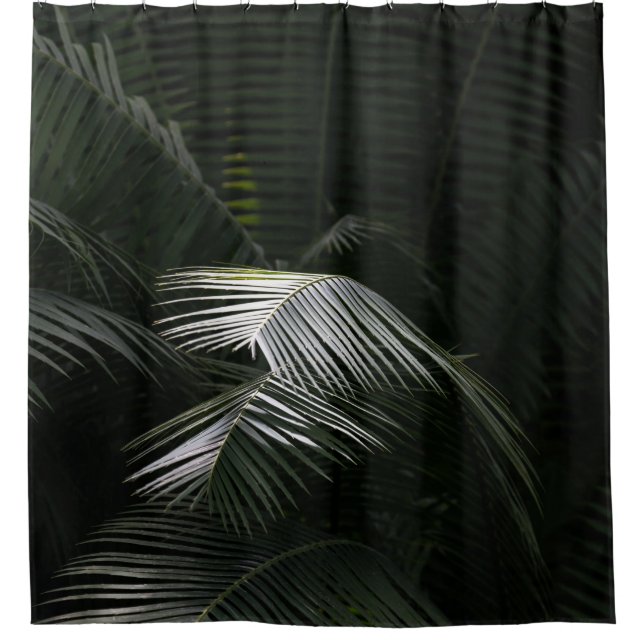 GRÜNE LEAF-PFLANZE DUSCHVORHANG (Vorderseite)