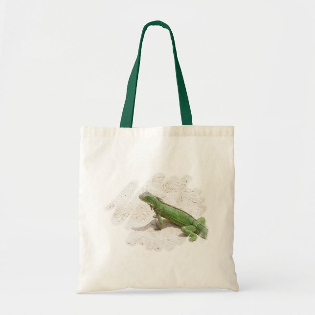 Grüne Leguan-Eidechsen-Taschen-Tasche Tragetasche (Vorne)