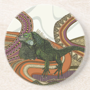 Grüne Leguane Getränkeuntersetzer