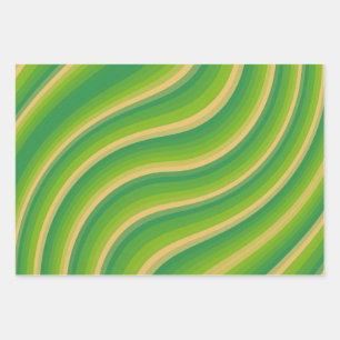 Grüne Leidenschaft Geschenkpapier Set