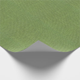 Grüne Leinwand-Beschaffenheit Geschenkpapier