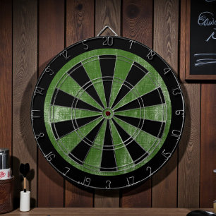 Grüne Leinwandtextur Dartscheibe