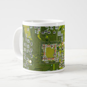 Grüne Leiterkarte der gedruckten Leiterplatte 2 Jumbo-Tasse