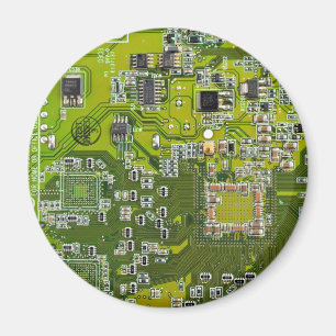 Grüne Leiterkarte der gedruckten Leiterplatte 2 Magnet