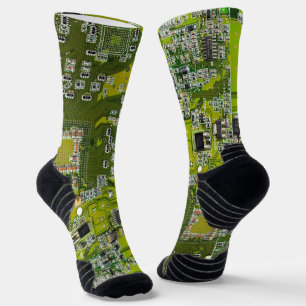 Grüne Leiterkarte der gedruckten Leiterplatte 2 Socken