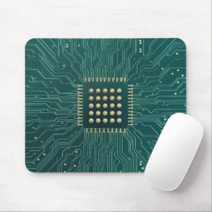 Grüne Leiterplatte Mousepad
