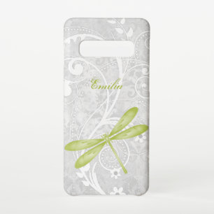 Grüne Libelle personalisieren Samsung Galaxy S10 Hülle