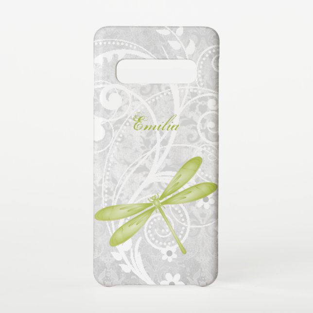 Grüne Libelle personalisieren Samsung Galaxy Hülle (Rückseite)