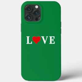 Grüne LIEBE Elegant Classic Case-Mate iPhone Hülle