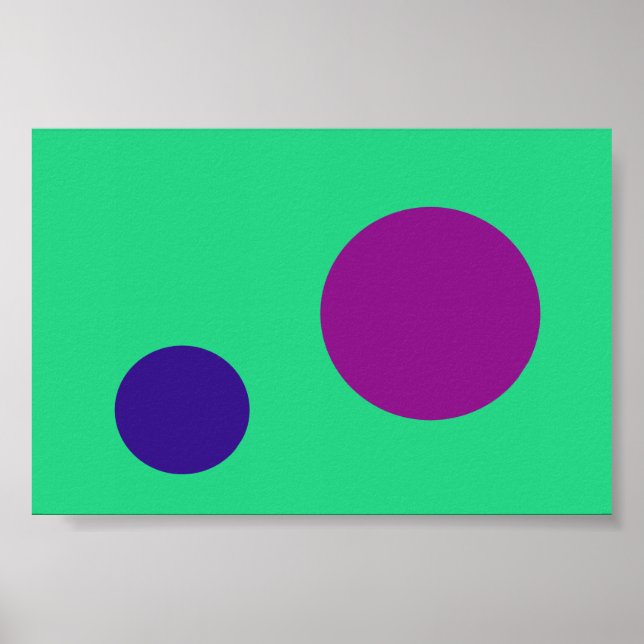 Grüne Lila Marine Poster (Vorne)