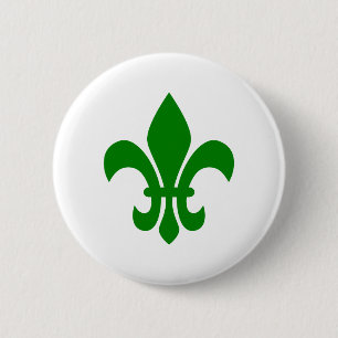Grüne Lilie Button