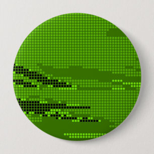 GRÜNE LIMON NEON RETRO DOTS ART BUTTON