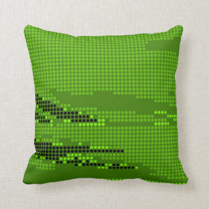 GRÜNE LIMONE RETRO PUNKT-NEONKUNST KISSEN