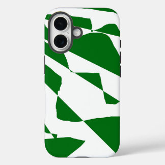 Grüne Linien iPhone 16 Hülle