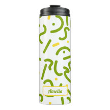 Grüne Linien Thermo-Tumbler