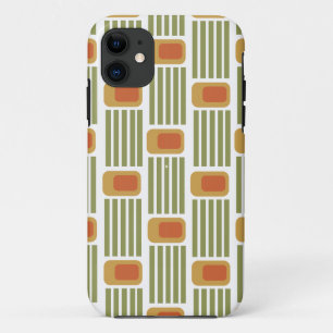 Grüne Linien und Felder Case-Mate iPhone Hülle