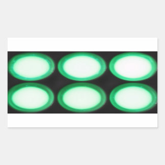 Grüne Lumineszenz Rechteckiger Aufkleber