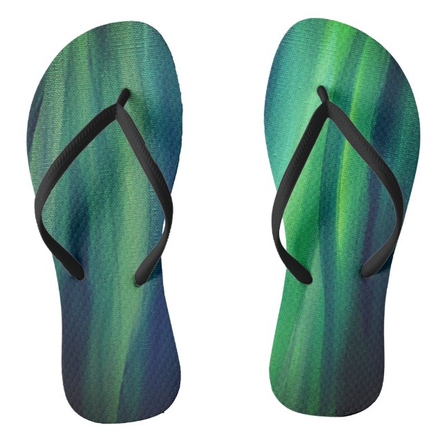 Grüne Magic Flip Flops (Fußbett)