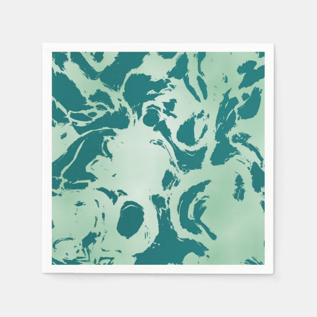 Grüne Marmor Serviette (Vorderseite)