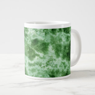 Grüne Marmorbeschaffenheit Jumbo-Tasse
