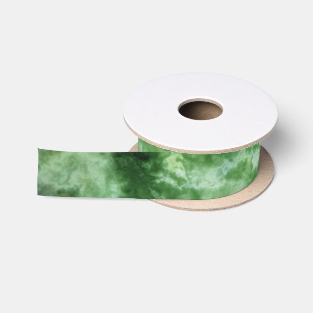 Grüne Marmorbeschaffenheit Satinband (Spule)
