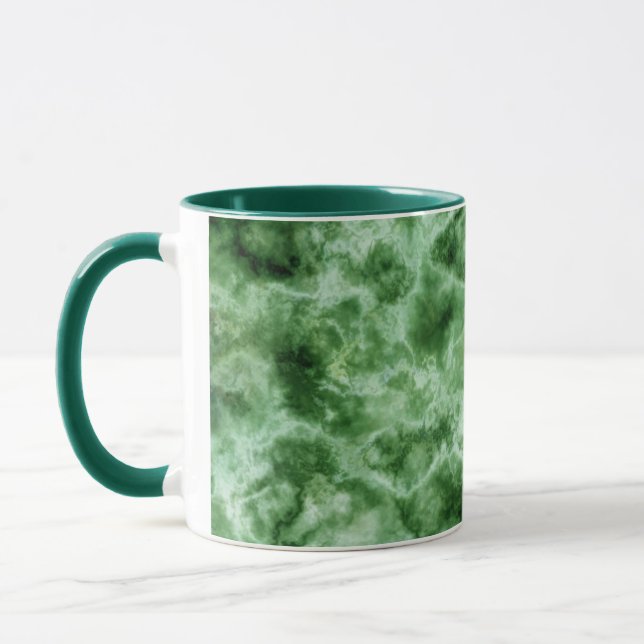 Grüne Marmorbeschaffenheit Tasse (Links)