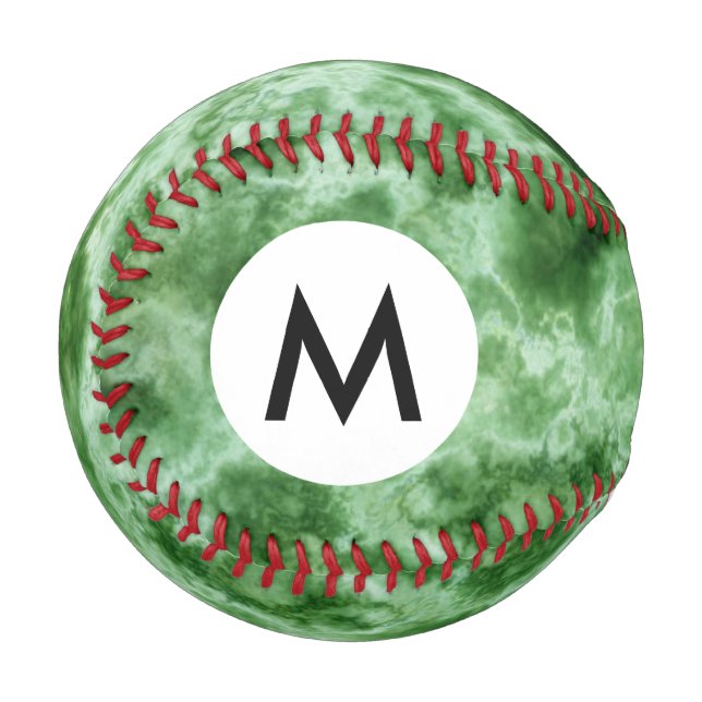 Grüne Marmorstruktur Baseball (Vorderseite Links)