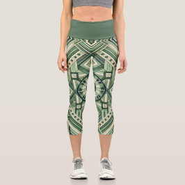 Grüne Maschine Capri Leggings