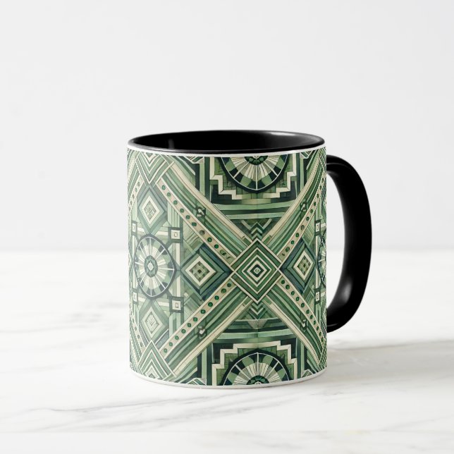 Grüne Maschine Tasse (VorderseiteRechts)