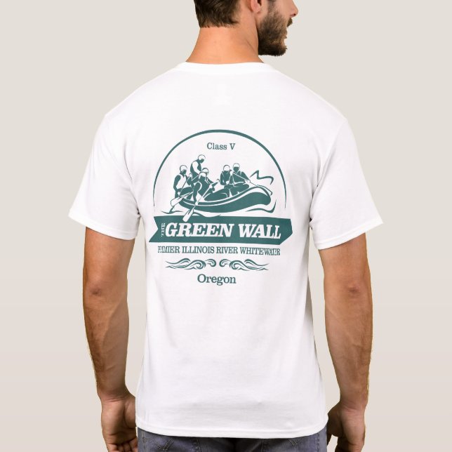 Grüne Mauer (Rafting 2) T-Shirt (Rückseite)