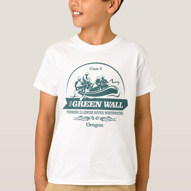 Grüne Mauer (Rafting 2) T-Shirt (Vorderseite)