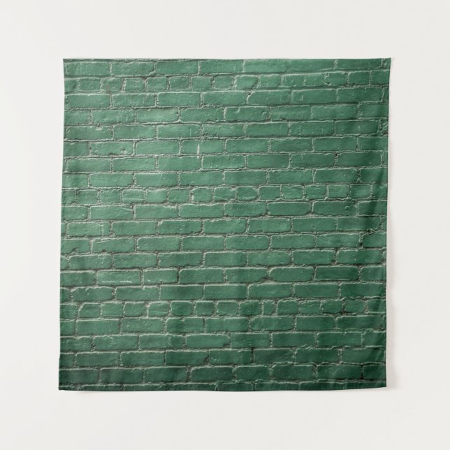 Grüne Mauer Wandteppich (Vorderseite)