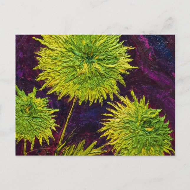 Grüne Mäuse Postkarte (Vorderseite)