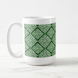 Grüne Medaillonkaffee-Tasse Kaffeetasse