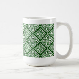 Grüne Medaillonkaffee-Tasse Kaffeetasse