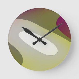 Grüne Meditation 6001 Runde Wanduhr