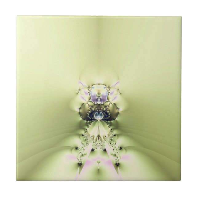 Grüne Meditation Fliese (Vorderseite)