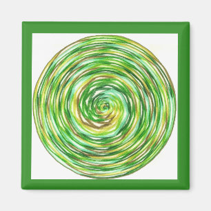 Grüne Meditation Magnet