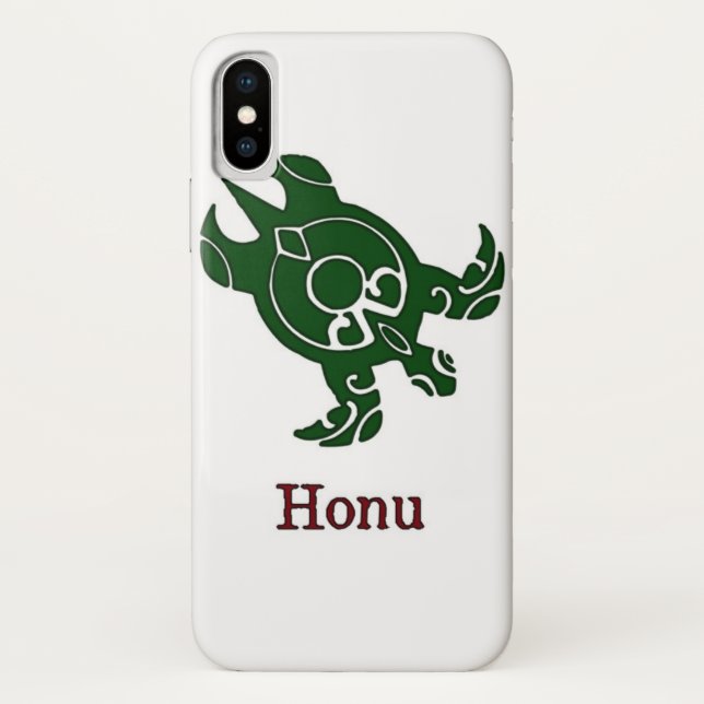 Grüne Meeresschildkröte auf Weiß Case-Mate iPhone Hülle (Rückseite)