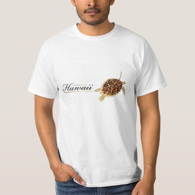 Grüne Meeresschildkröte Hawaiis T-Shirt (Vorderseite)