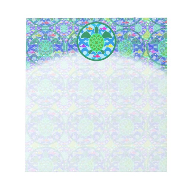 Grüne Meeresschildkröte Notizblock (Vorderseite)