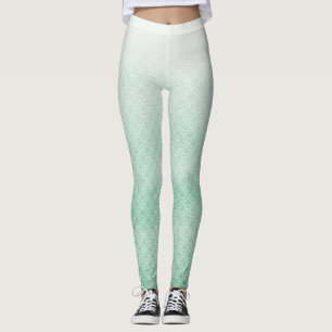 Grüne Meerjungfrau-schuppige Bein-Leggings Leggings