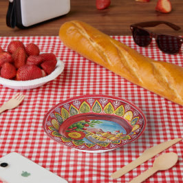 Grüne Melaminpapierplatte Pappteller