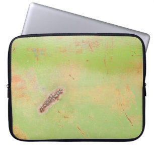 Grüne Metallschweißungs-Schmutz-Fotografie Laptopschutzhülle